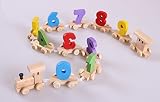 【Kent＆Katy】木のおもちゃ 幼児教育　知育玩具　数字の汽車を走らせよう 〔セレクト並行輸入品〕