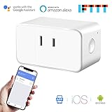 スマートプラグ WIFIスマートコンセント 電源 遠隔操作 Alexa/Google Home/IFTTT対応 スイッチ 無線リモコン ソケットワイヤレス コンセント ハブ不要 直差しコンセント 電源