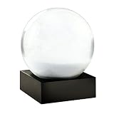 CoolSnowGlobes おしゃれなスノードーム 4.5 in High x 3.8 in Wide ブラック BT219_SNOB