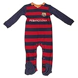 FCバルセロナ フットボールクラブ FC Barcelona オフィシャル 赤ちゃん・ベビー用 長袖ボディースーツ 長袖ロンパース オールインワン (12-18ヶ月) (スカーレット/ブルー)