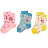 ミキハウス ホットビスケッツ(MIKIHOUSE HOT BISCUITS) HBソックス3足パック (11cm-19cm) 17-19cm ピンク