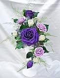 凛rin 紫のバラのアレンジ プリザーブドフラワー