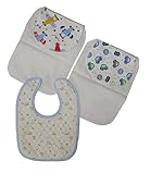 【globalzakka】 ベビー 汗取り コットン シート パッド 2枚 スタイ セット 男の子