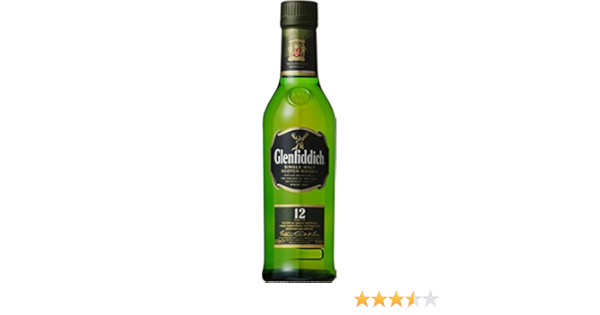 Amazon Co Jp シングルモルトウイスキー グレンフィディック12年 ウイスキー イギリス 350ml 食品 飲料 お酒