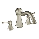 Moen T932BN Vestige Two-Handle High Arc Roman Tub Faucet without Valve, Brushed Nickel [並行輸入品]