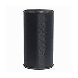 1530ラモントホームBasketweaveラウンドHamper、ブラックbyラモントホーム