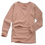 babiesnature授乳トップス授乳Tシャツマタニティ長袖オーガニックコットン カラー: ピンク
