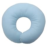 ベビー枕 限定カラー【パステルコレクション】エスメラルダ ドーナツ枕(サックス)【日本製】赤ちゃん 頭の形が良くなる【まる型】ベビー枕 ベビーまくら 枕