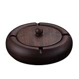 ハイグレードのエボニーウッド灰皿、蓋、中国のレトロパーソナリティクリエイティブリビングルーム灰皿ウッド