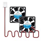 WINSINN 50mm DC 12V 5020 デュアルボールベアリングブラシレス冷却ファン(2個パック) - 50x20mm 2PIN、3Dプリンター、PC、サーバーなどに最適