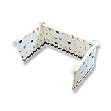 ベビーガード《Zoo》 半周タイプ【日本製】 (ブラウン×ネイビー)