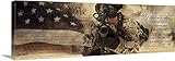 Jason Bullardプレミアムシックラップキャンバス壁アート印刷題名Armed with Valor 36" x 12" 2389319_24_36x12_none