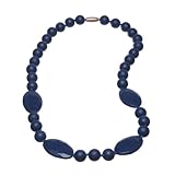 Jelly Strands Bleckley Baby Teething Necklace Navy by Jelly Strands