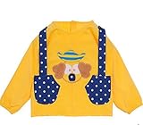 【SEBLES】 キッズ ベビー キュート エプロン スモック 幼稚園 お絵かき 全7種 サイズ 80 90 100 110 クロスセット (Ａ：イエロー,100)