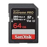 【 サンディスク 正規品 】 SanDisk SDカード 64GB SDXC Class10 UHS-II V60 読取最大280MB/sExtreme PRO SDSDXEP-064G-GHJIN 新パッケージ