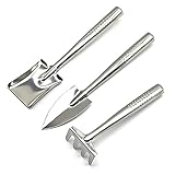 liankeshop　３本１セット　多肉植物　室内　ステンレスミニガーデニングシャベル｜フラワーシャベル｜園芸 シャベル｜多機能シャベル｜ミニツール｜ハンドシャベル｜観葉植物｜花　寄せ植え　
