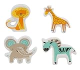 4のセットジャングル動物ノブまたはPullsのキャビネット、引き出しドレッサーと