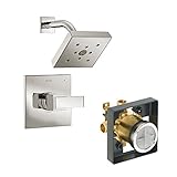 Delta Delta KSDAR-T14267-SS Ara Shower Kit Pressure-Balance Single-Function Cartridge, Brilliance St