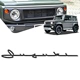 GOODGOODCAR スズキ全車種適用ジムニーJB64 JB74専用 JA系適用 エブリイ DA系適用 スイフト系適用 キャリーDA系適用 ハスラーMR系適用 ワゴンＲM系適用 エンブレム 飾りステッカー フロント 車体汎用 おしゃれスズキステッカー 3D立体 専用ロゴ 個性的 粘着力強い 剝げ落ちなく 耐久性 雰囲気変わり 取り付け簡単 外装アクセサリー (ブラック)