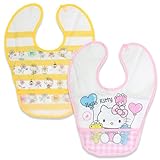 お食事エプロン 袖なし ベビー 新生児 赤ちゃん 2枚セット ハローキティ キティちゃん 女の子 新生児 EVA樹脂