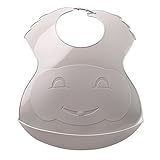 Thermobaby Semi-Rigid Bib Grey by Thermobaby