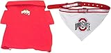 NCAA Ohio State Buckeyesペットバンダナ&ペットPoloシャツバンドル – Small