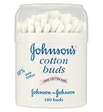 Johnson's Baby Cotton Buds - 1 x 100 Drum - ジョンソンのベビー綿棒 - 1×100ドラム (Johnson's) [並行輸入品]