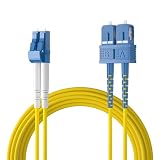 10Gtek OS2/OS1 シングルモード デュプレックス LC/SC コネクタ 光ケーブル 宅内光配線コード 光ファイバーケーブル 2m