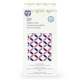 Babies 'R' Us 50 Pack Decorated Diaper Sacks - Pink/Purple [並行輸入品]