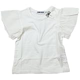 《初夏盛夏対応》 SUCRE(シュクル) 袖布帛フリル天竺半袖Tシャツ 100cm /オフ NO.F-474125