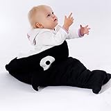 (マサリン)Masaling ベビーカーシュラフ　ベビー ふとん　 赤ちゃんの寝袋 　毛布 　お出かけ　新生児　寒さ対策　可愛いサメ (ブラック)