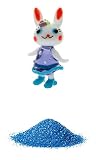 花市場直送便 ミニチュアガラス ラビちゃん グレープ & カラーサンド コバルト