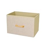 カラーボックス 収納ボックス 縦置き 横型 木製ハンドル アイボリー 幅38×奥行26×高さ26cm NWH3826-IV