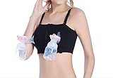 menglihuaハンズフリーコットンBreastpumpスリープマタニティ簡単シンプルさBreastpump Bra US サイズ: L カラー: ブラック