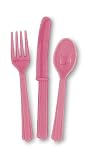 Hot Pink Assorted Cutlery - by Unique Party