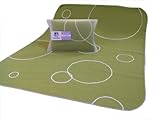 Modern Basics Green Bubble Blanket 40X30 by Modern Basics