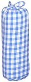 Taftan Checks 7mm Fitted Sheet 70 x 140cm (Big, Light Blue) by Taftan