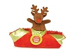 Mud Pie Christmas Reindeer Rattle & Security Blanket Set by Mud Pie