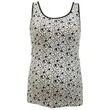 (犬印) INUJIRUSHI 授乳 ブラタンク 授乳キャミソール カップ付き (マタニティL, ブラック)