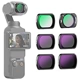 NEEWER マグネットND＆CPL＆UVフィルターセット コンパチブル OSMO Pocket 3 Pocket 4 6パック UV CPL ND16 ND32 ND64 ND256 偏光NDフィルター 多層コーティングHD光学ガラス/アルミフレーム