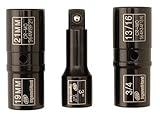 Ingersoll Rand SK4C3F 1/2-Inch Drive 3-Piece Lugnut Service Flip Impact Socket Set [並行輸入品]