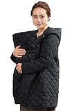 Sweet Mommy 最上質ダウン90％ 軽くてあったか ダッカー付き 撥水 ライトダウン ママコート 抱っこ対応 フード取り外し可能 産前産後 軽量 540g インナーダウンにも マタニティ／M／