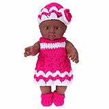 Domybest おもちゃ 子供おもちゃ 人形服 赤ちゃん 着せ替え かわいい 女の子 知育玩具 シミュレーション 人形 1歳以上 ローズレッド 七五三 お子様の誕生日 記念日 出産祝い お祝いギフト