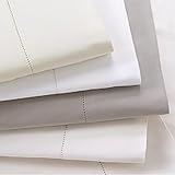 Hotel Collection Luxury 600T Ivory King Flat Sheet [並行輸入品]
