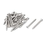 uxcell セルフタッピングねじ セルフドリルネジ カウンターシンク セルフタッピングねじ 25個入り