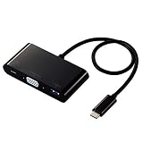 エレコム Type-Cドッキングステーション PD対応 充電&データ転送 Type-C×1 USB3.1(Gen1)×1 D-sub×1 ケーブル長30cm ブラック DST-C14BK