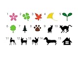 カッティングシートでできる 『表札』 挿絵 100ミリ角まで 数×200円 全24色
