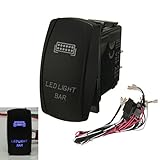 led light rocker switch on\/off wiring harness with relay