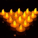 GPCT [セットof 24 ]ちらつき[ Flameless ]コードレス[リアルな] Battery Powered LEDティーライトキャンドル。Electric Votive candles-