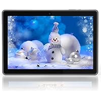 YELLYOUTH タブレット 10インチ - 10.1 inch Android 9.0 Pie Quad Core 4GB RAM 64GB ROM WIFI アンドロイド タブレット GPS デュアルカメラ Tablet PC 黒